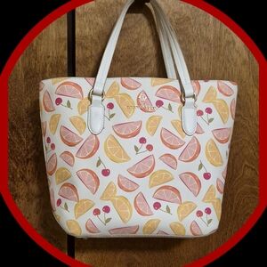 Nanette Lepore Faux Leathet Juicey Fruit Handbag